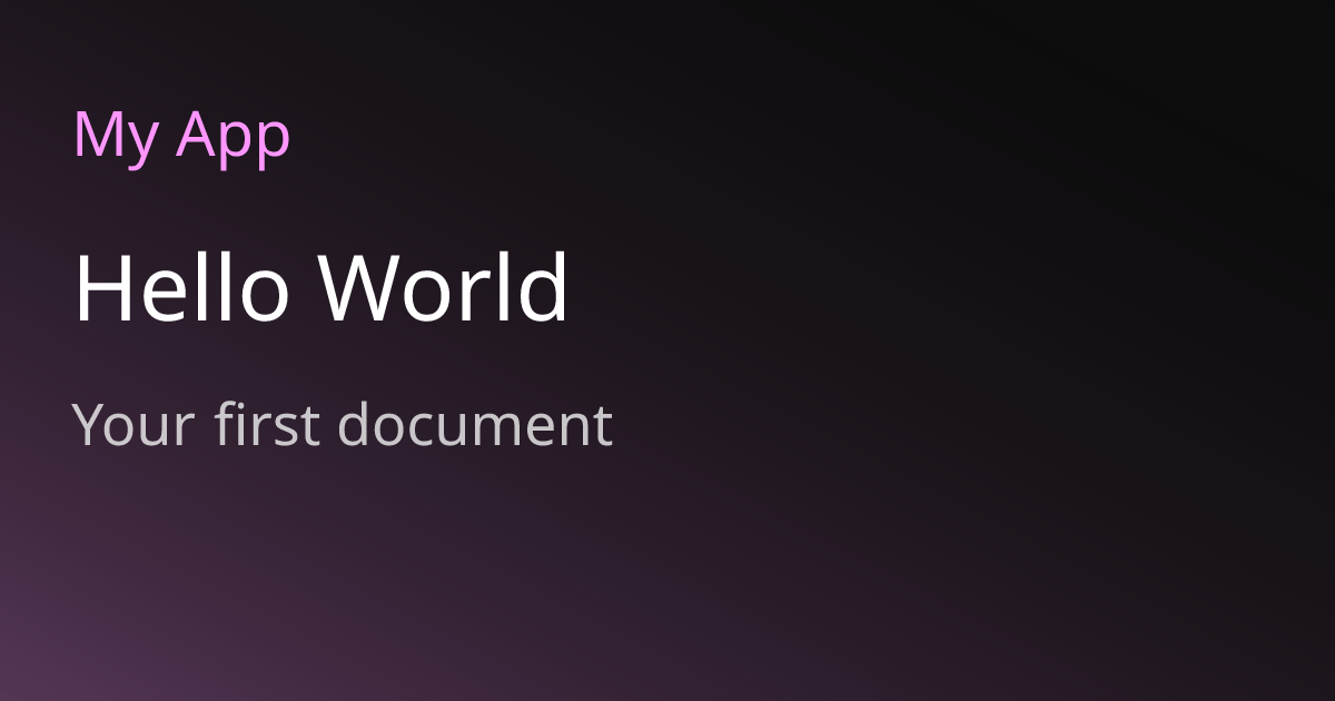 Hello World